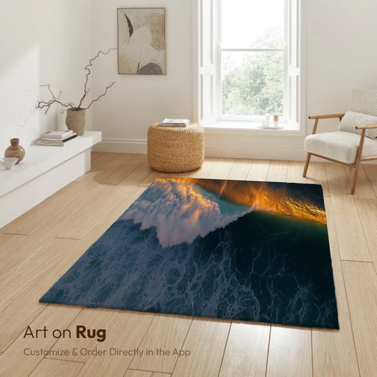 Golden Wave Symphony: Ocean's Sunset Embrace - Image 6