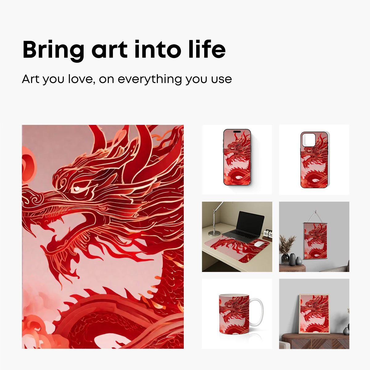 Crimson Dragon's Roar: Mythic Artistry Unleashed - Image 2