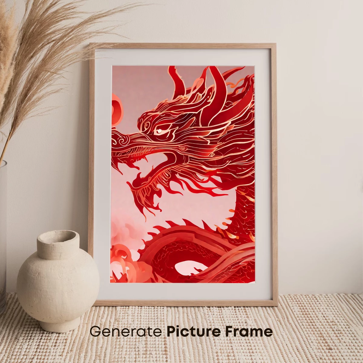 Crimson Dragon's Roar: Mythic Artistry Unleashed - Image 7