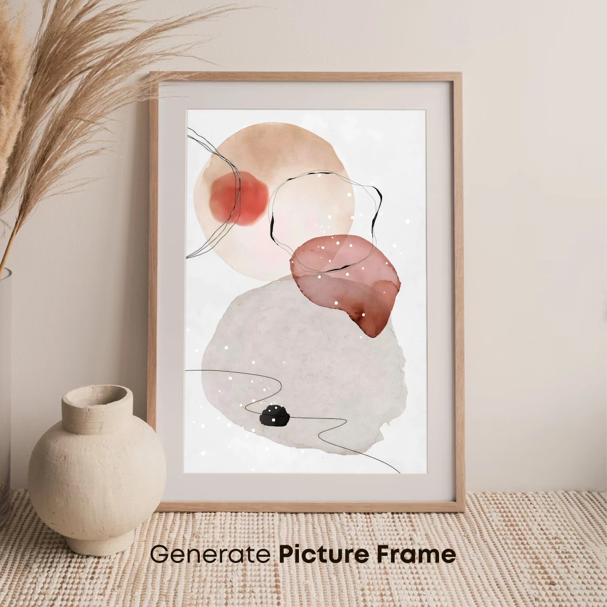 Abstract Watercolor Harmony: Flowing Ink and Soft Blends - Image 7