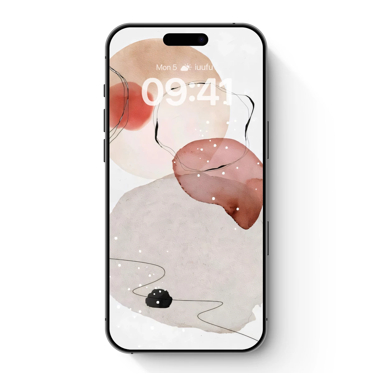 Abstract Watercolor Harmony: Flowing Ink and Soft Blends