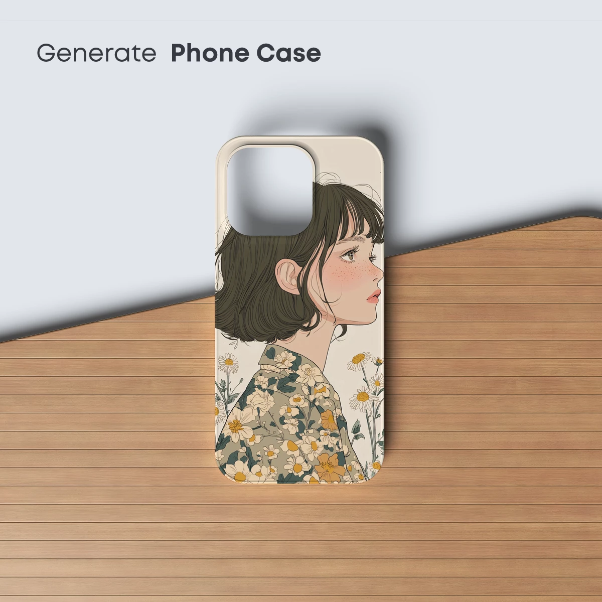 Floral Whispers: A Portrait in Bloom - Image 3