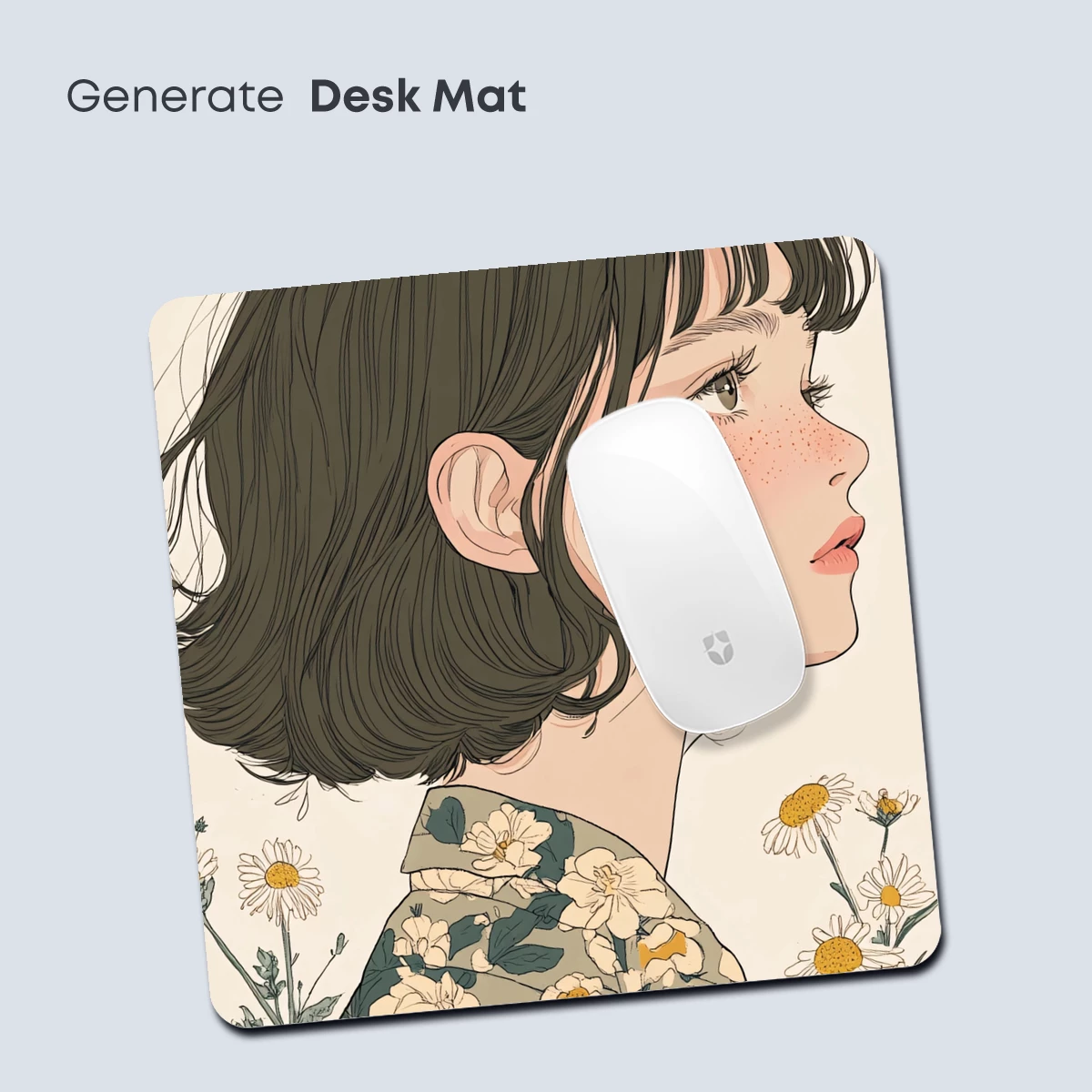 Floral Whispers: A Portrait in Bloom - Image 4