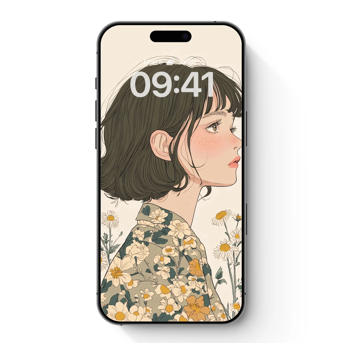 Floral Whispers: A Portrait in Bloom