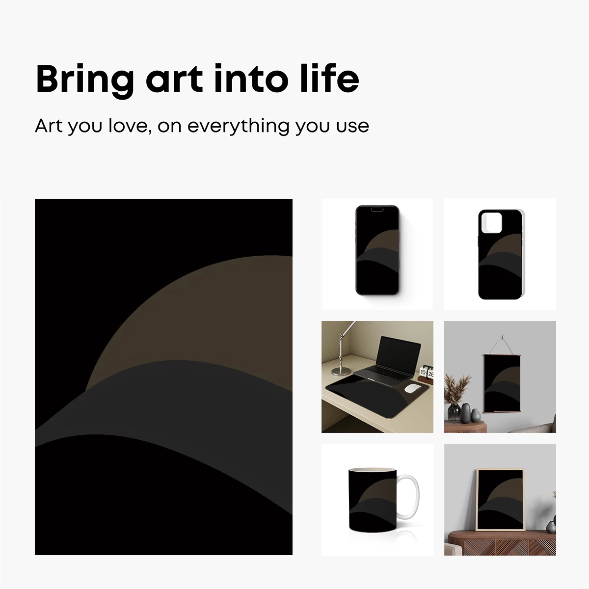 Eclipse of Shadows: Abstract Curves in Darkness - Image 2