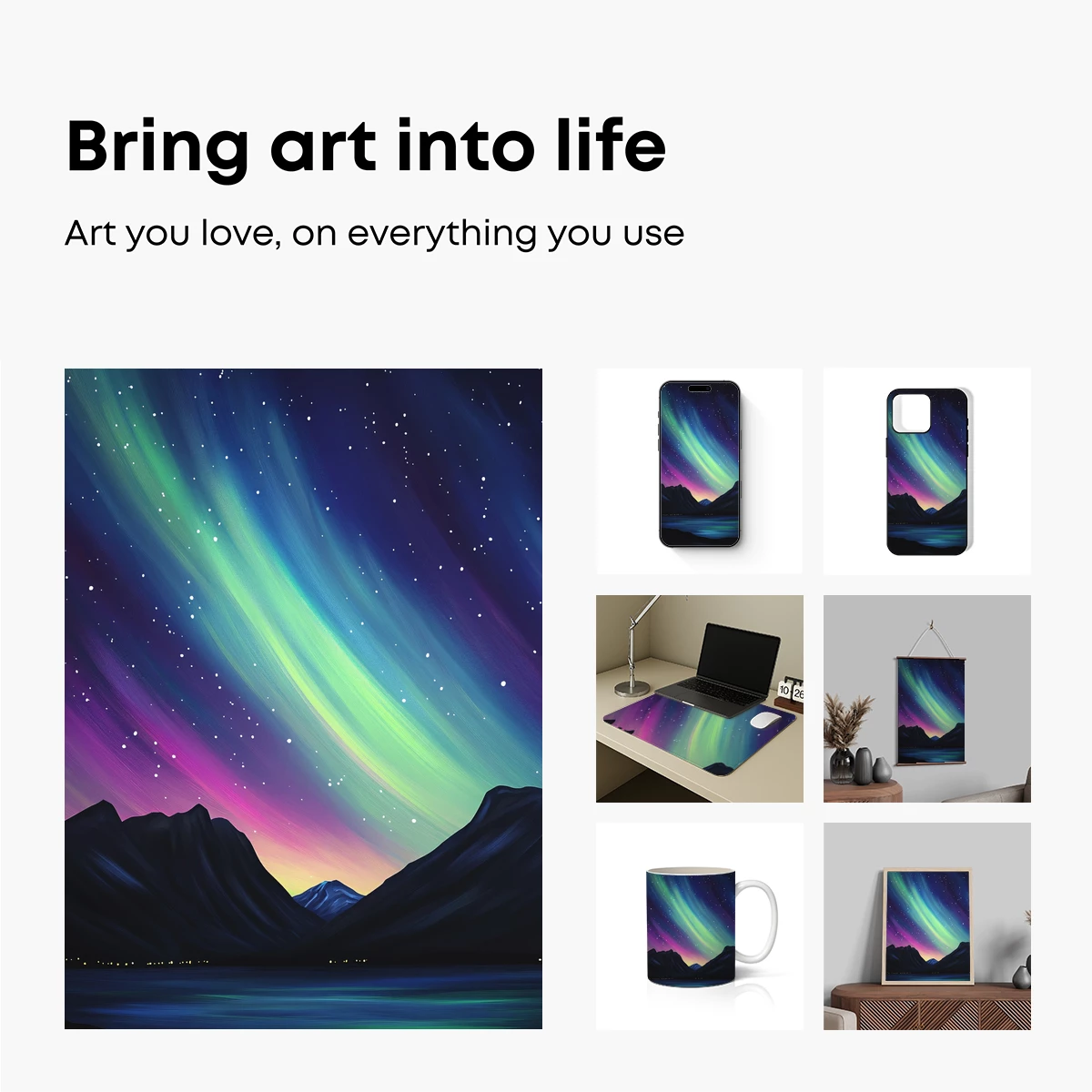 Aurora Over Midnight Mountains - Image 2