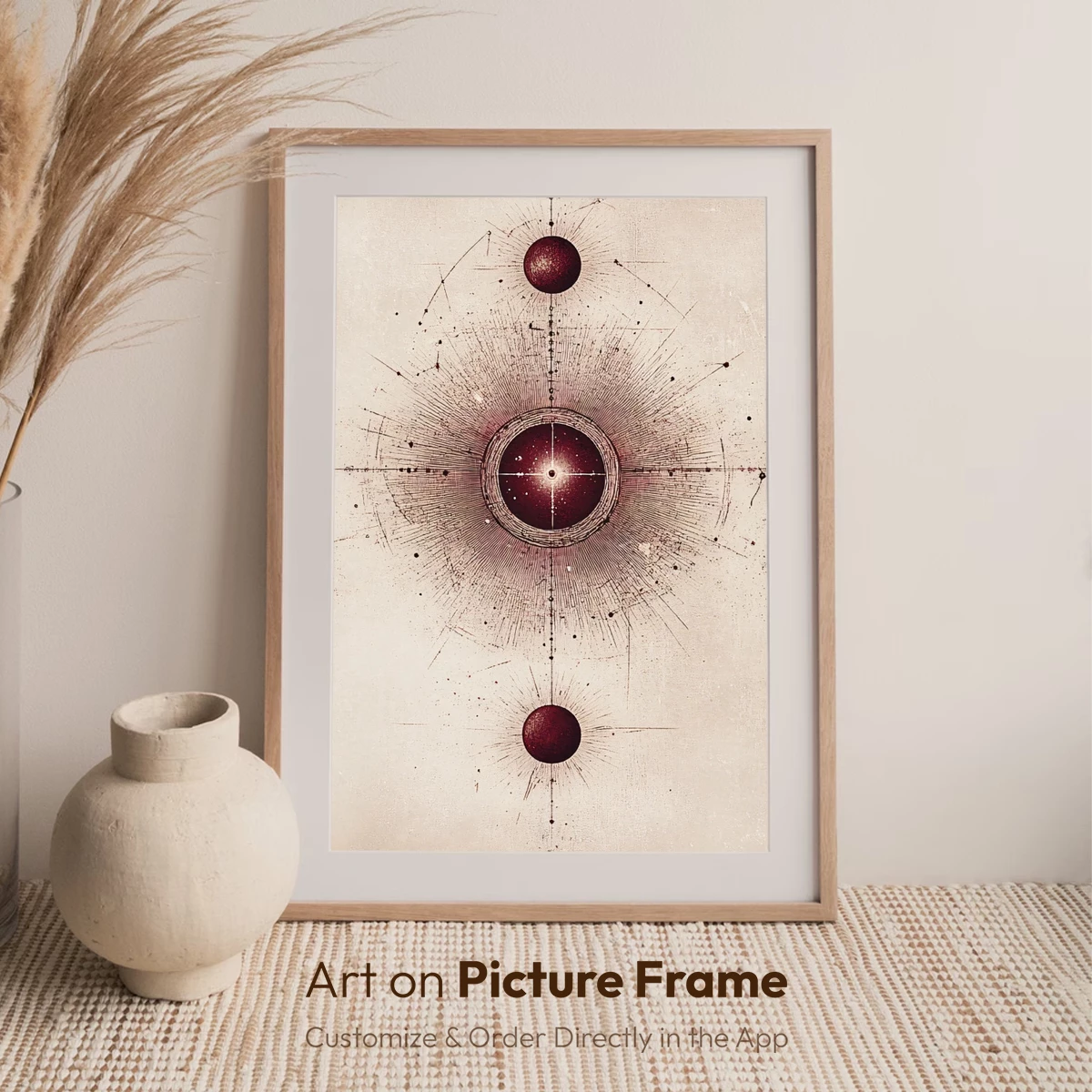 Celestial Mandala: Cosmic Harmony in Abstract Art - Image 7