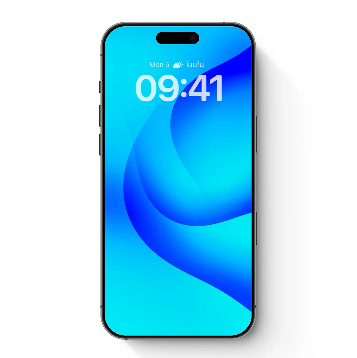 Blue Gradient Elegance: Abstract Flow