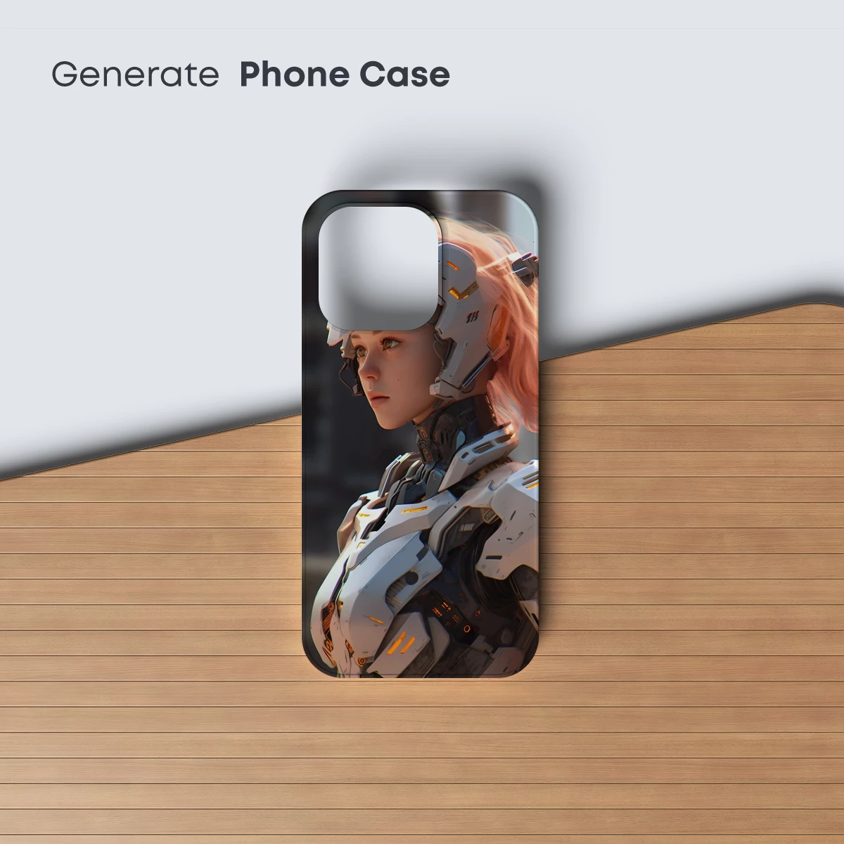 Cyberpunk Vanguard: Futuristic Warrior in White Armor - Image 3