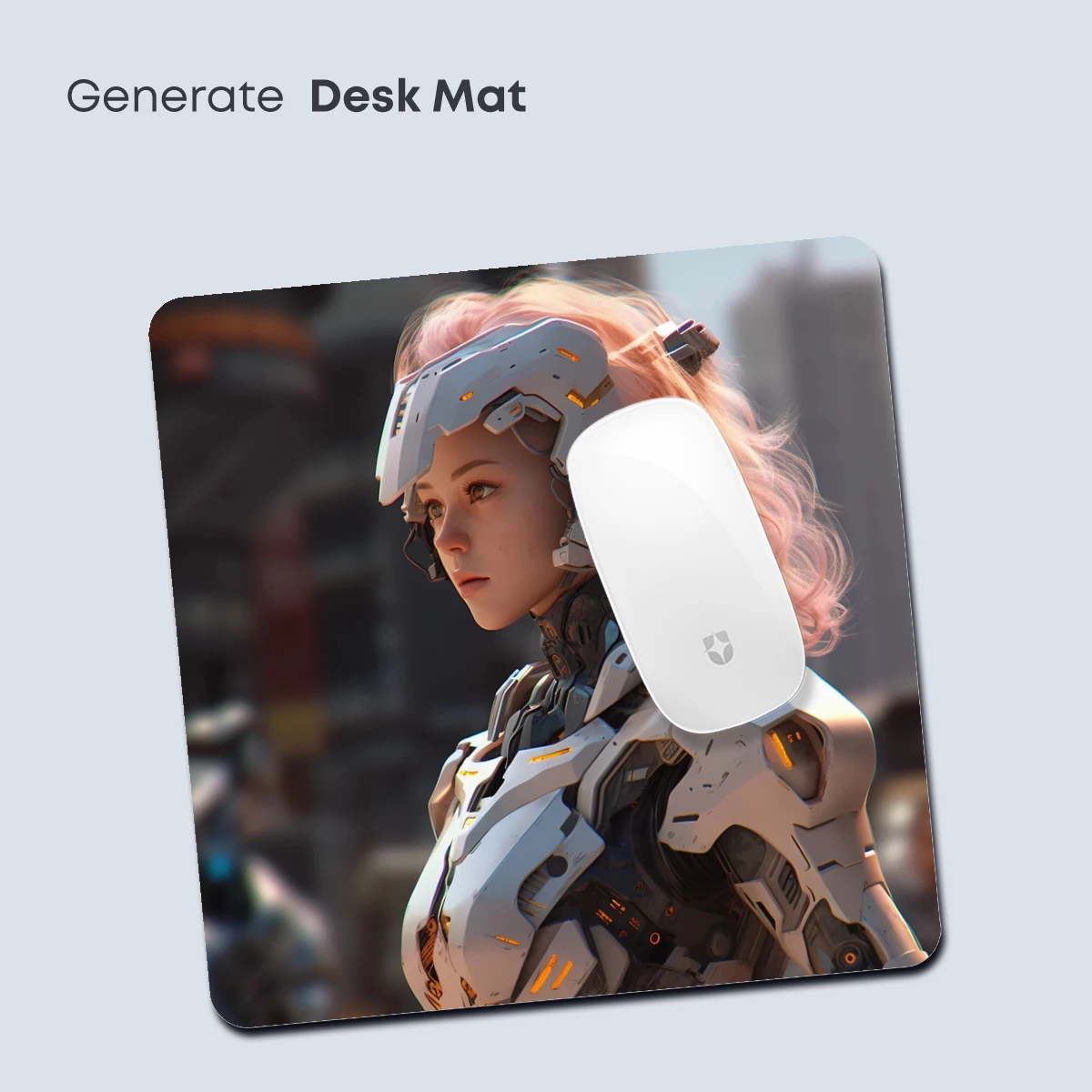 Cyberpunk Vanguard: Futuristic Warrior in White Armor - Image 4