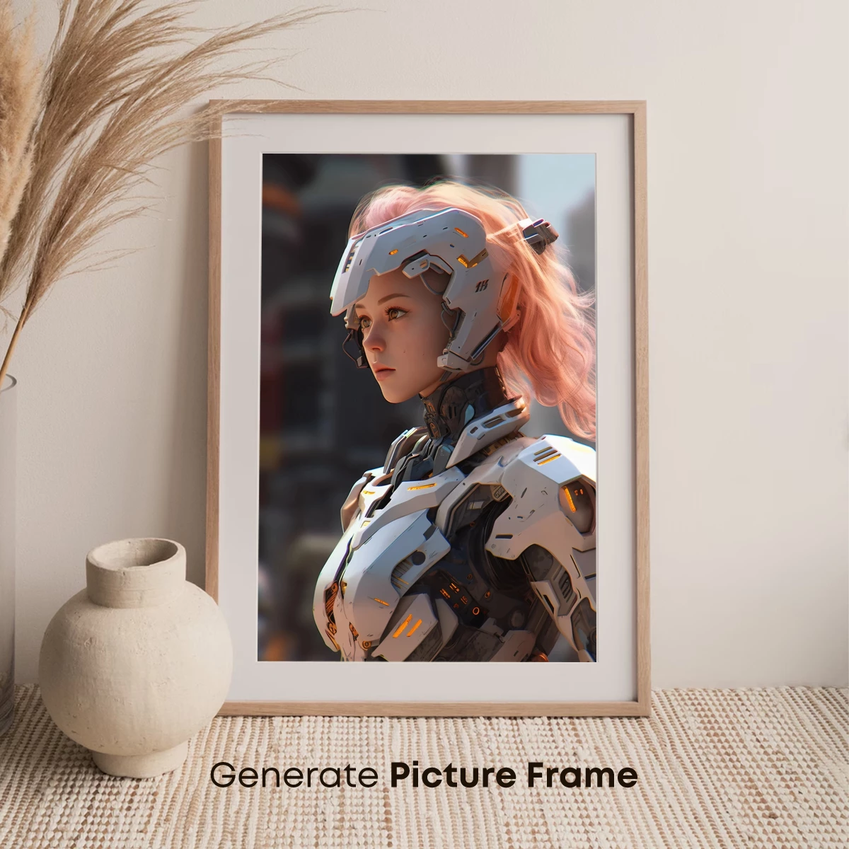 Cyberpunk Vanguard: Futuristic Warrior in White Armor - Image 7