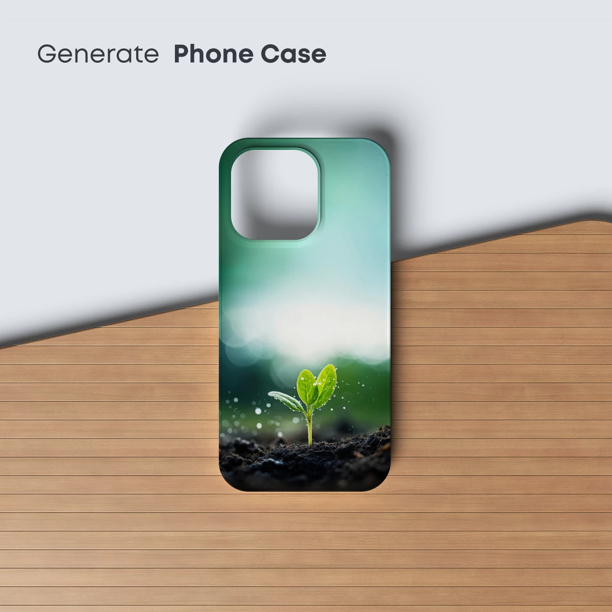 Emerging Green Hope: Sprout Against Soft Bokeh - Image 3