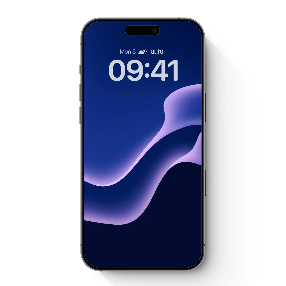 Ethereal Flow: Purple Waves in Midnight Blue