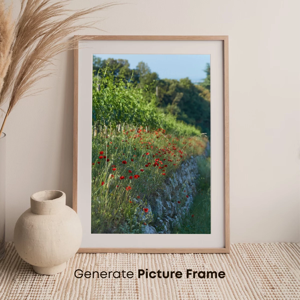 Blooming Red Poppies on a Lush Hillside - Image 7