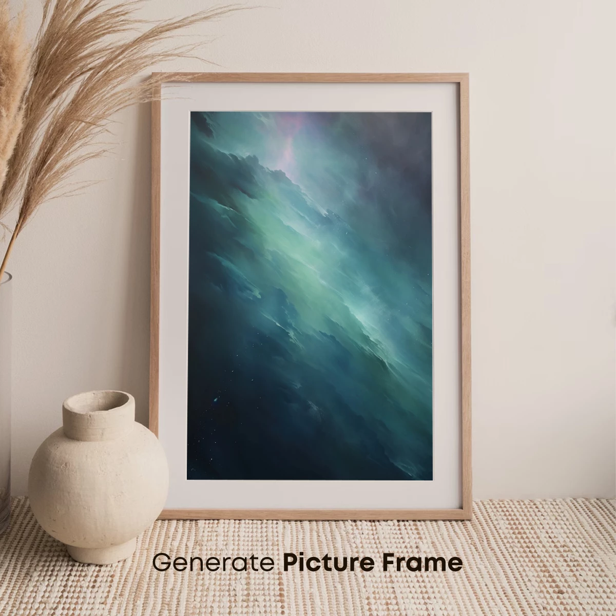 Ethereal Nebula Waves: Cosmic Ocean Fusion - Image 7