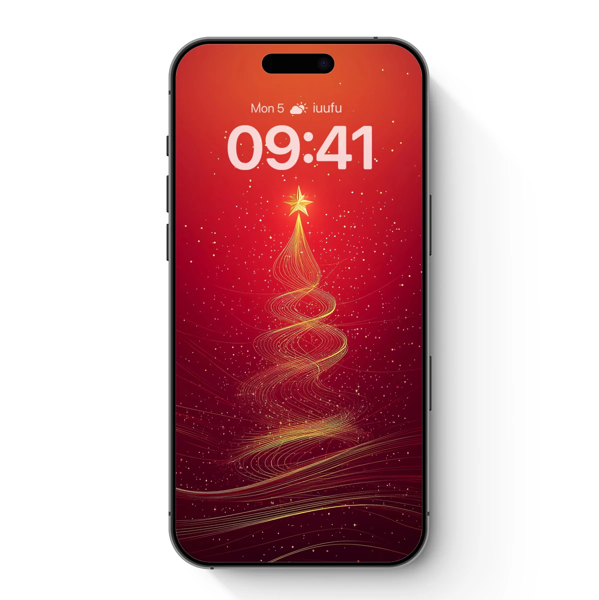 Golden Spiral Christmas Tree Radiance