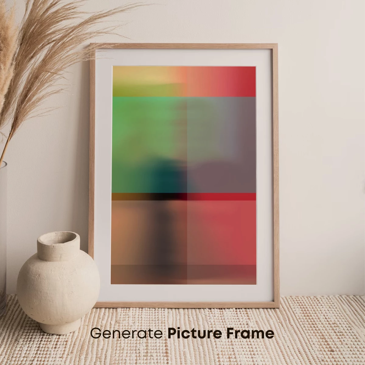 Blurred Chromatic Grid: A Study in Abstract Hues - Image 7