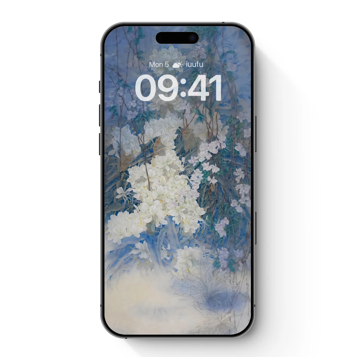 Ethereal Blossoms in Blue Haze