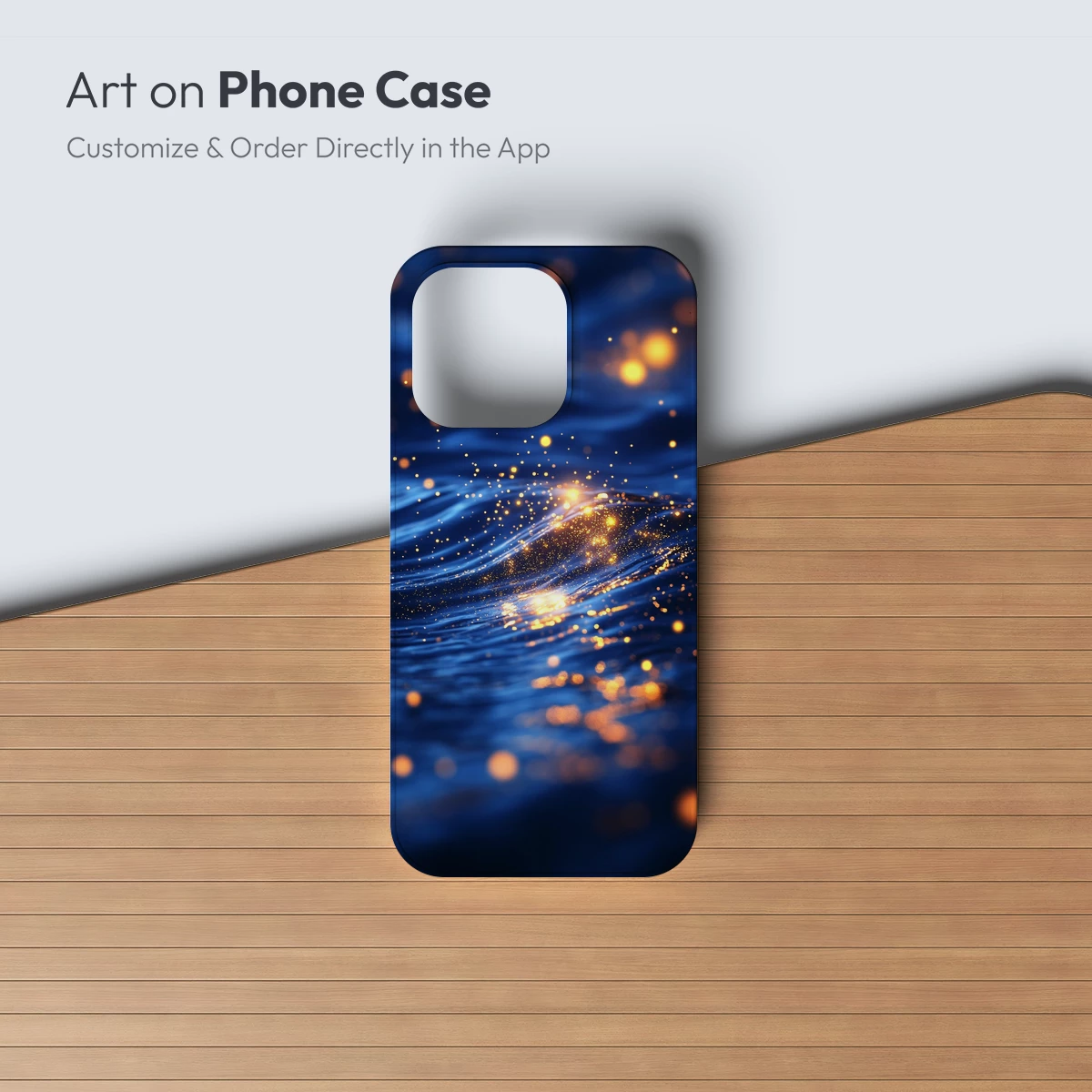 Golden Sparkles on Blue Waves - Image 3