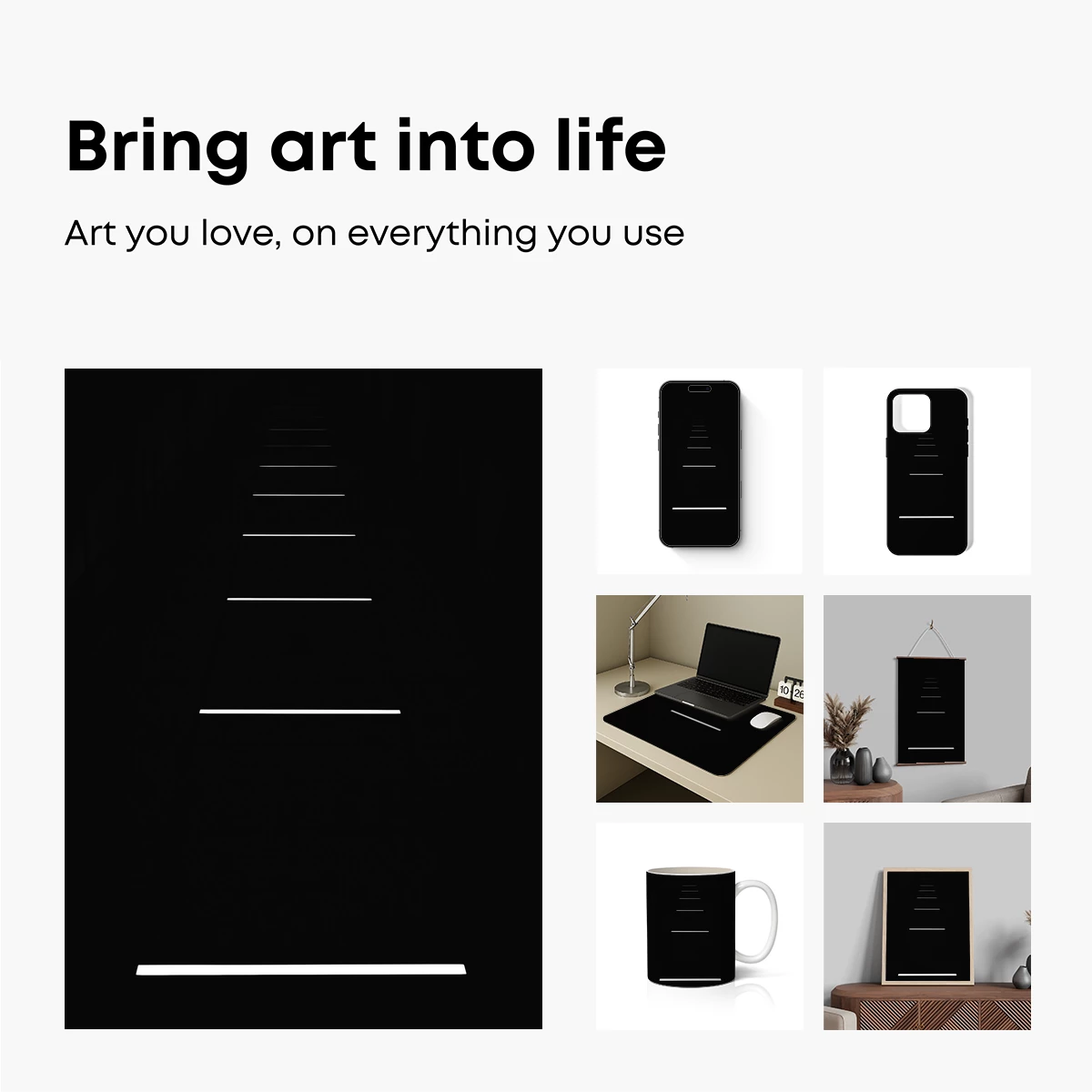 Ascending Light Lines: A Digital Zen Path - Image 2