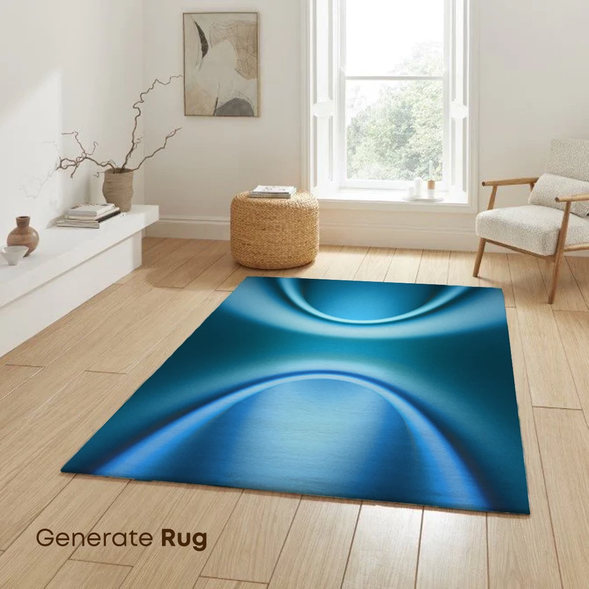 Eternal Blue Vortex: Abstract Infinity Loop - Image 6