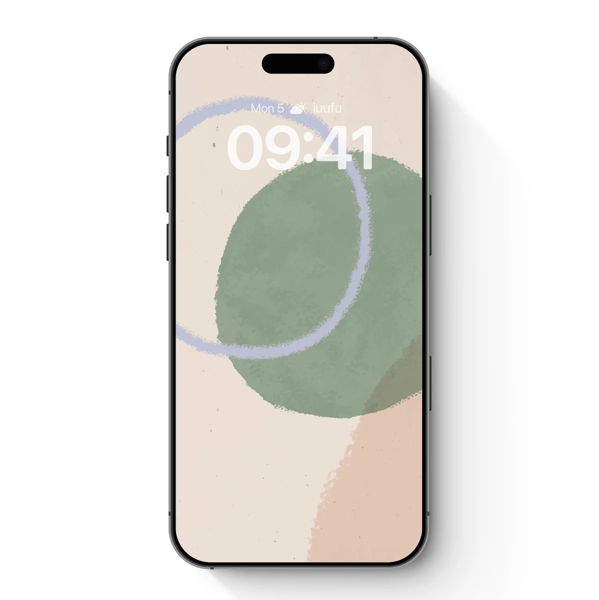 Abstract Harmony: Green Circles in Pastel