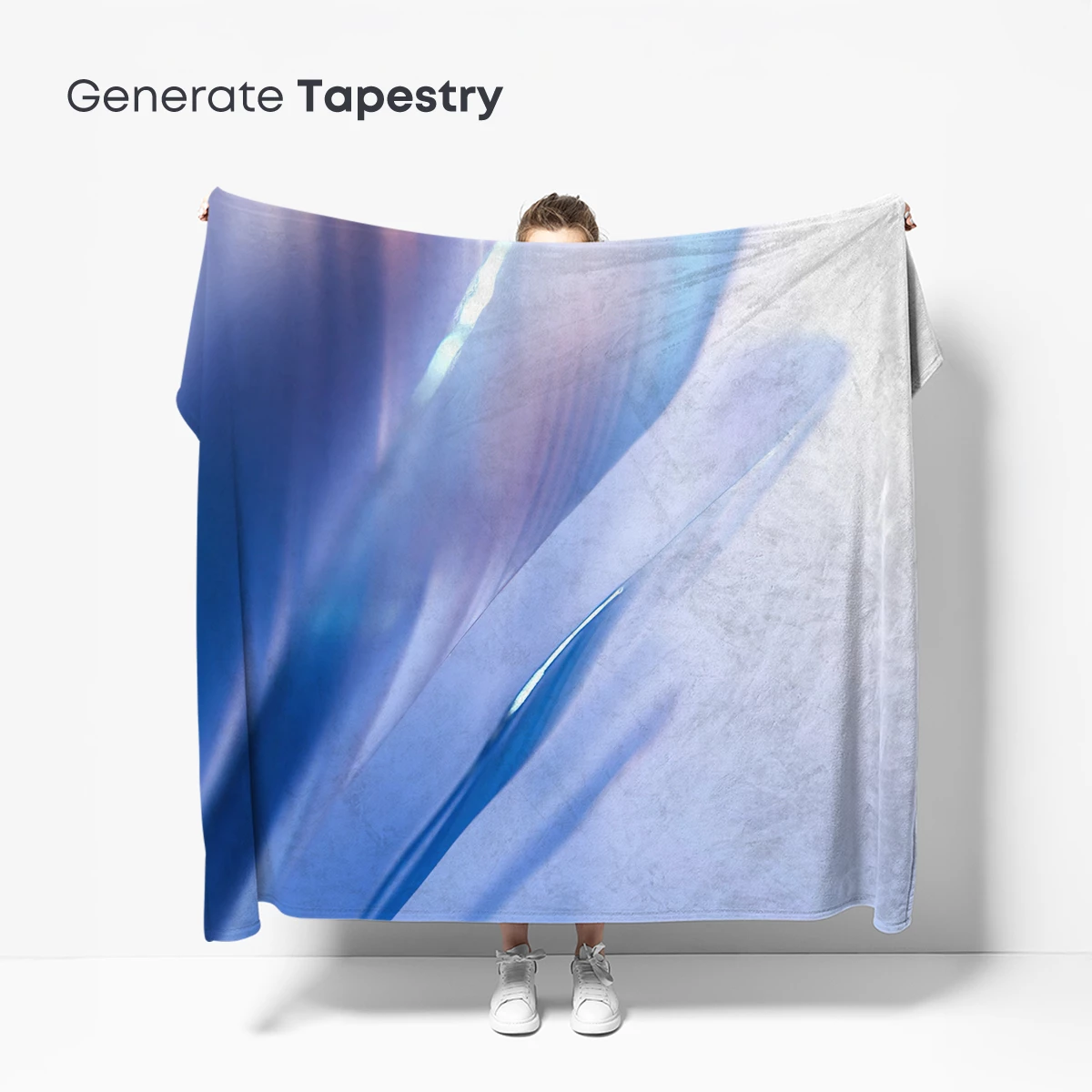 Ethereal Glass Petals: A Symphony in Blue - Image 5