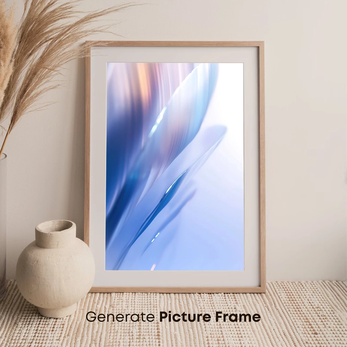 Ethereal Glass Petals: A Symphony in Blue - Image 7