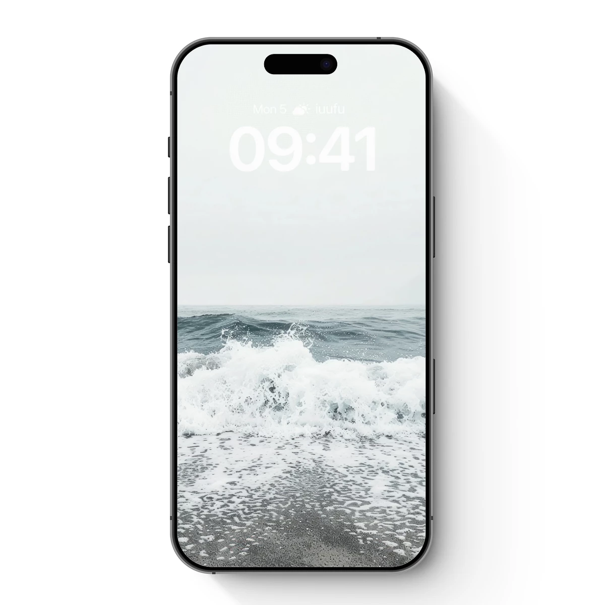 Eternal Ocean Whisper: Frothy Waves Meet Gray Sands