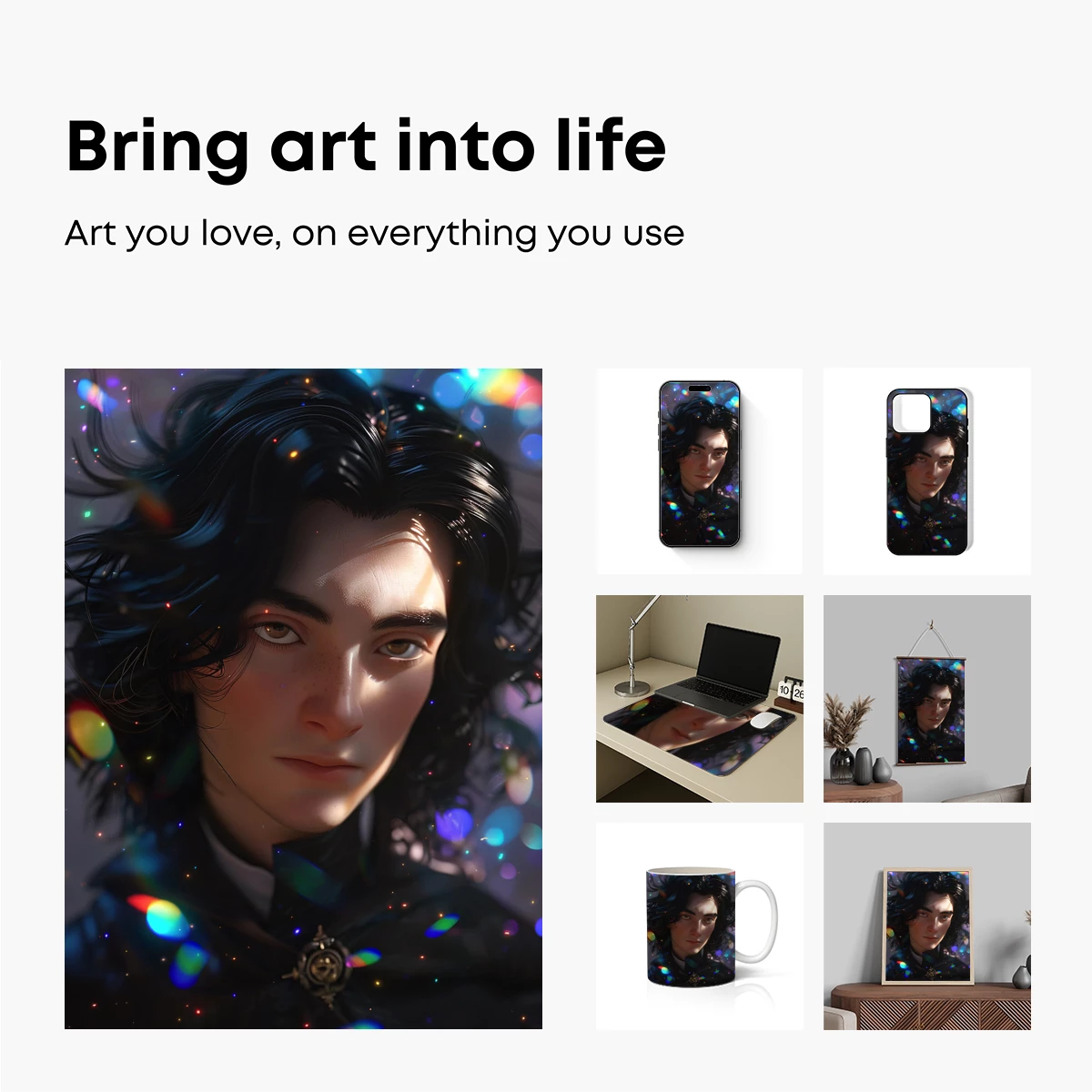 Ethereal Night Symphony: A Starlit Portrait - Image 2