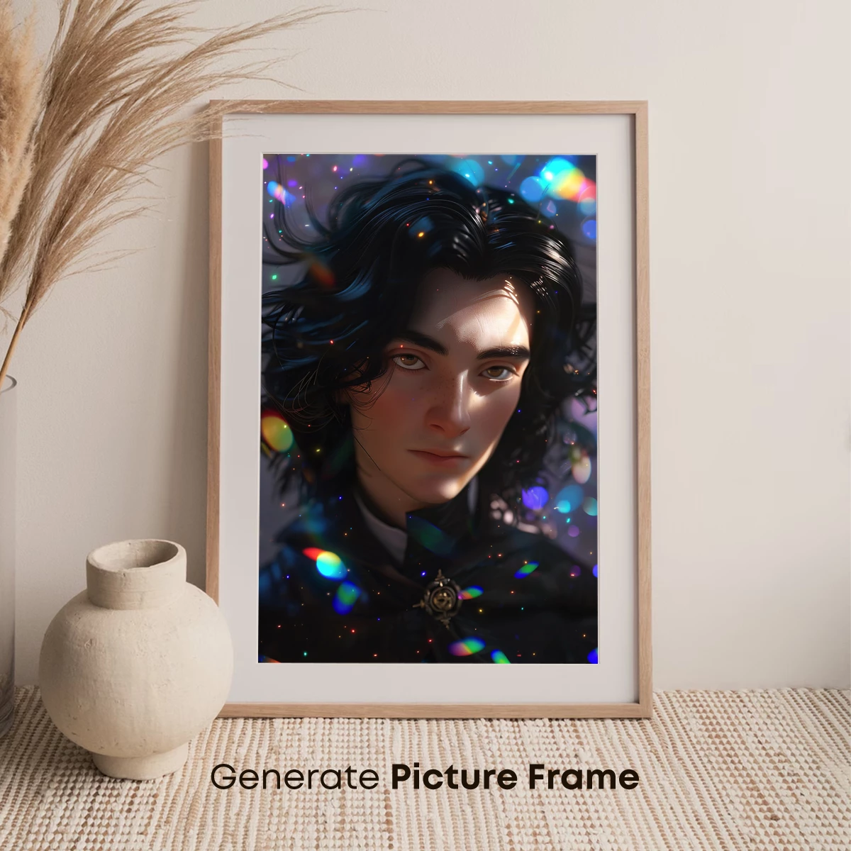 Ethereal Night Symphony: A Starlit Portrait - Image 7