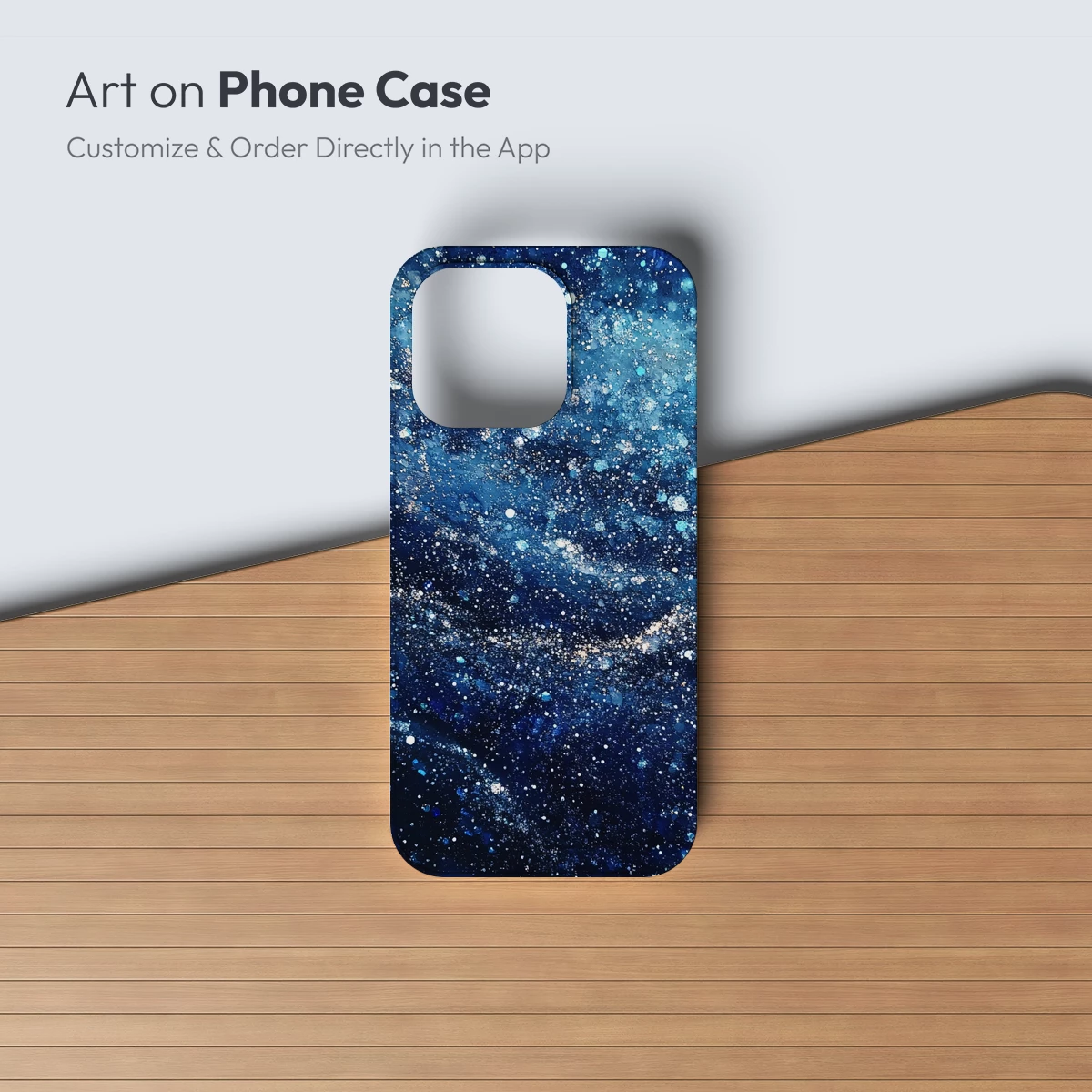 Cosmic Swirl: A Galaxy's Dance in Blue - Image 3