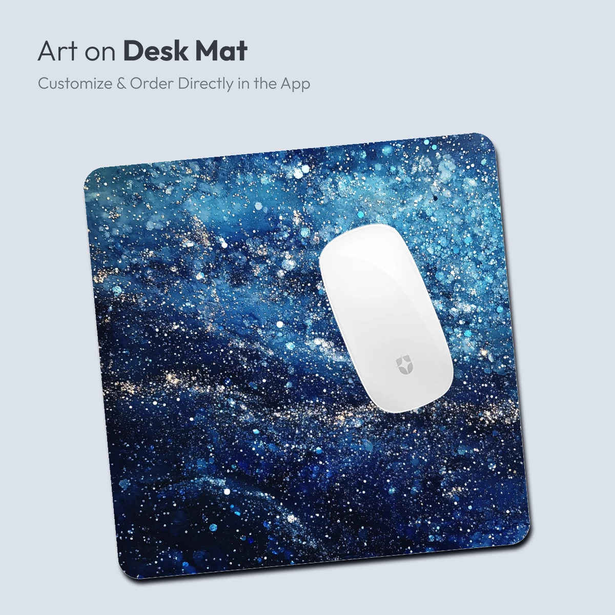 Cosmic Swirl: A Galaxy's Dance in Blue - Image 4