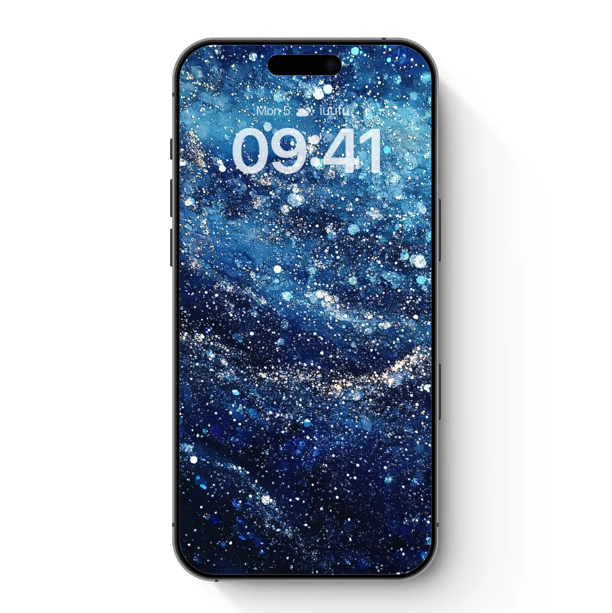 Cosmic Swirl: A Galaxy's Dance in Blue