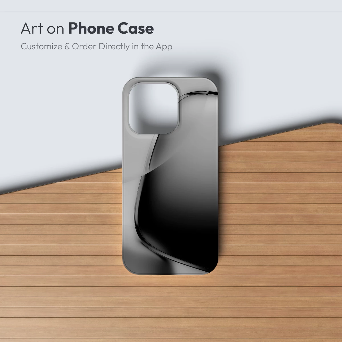 Elegant Curve: Monochrome Minimalism - Image 3