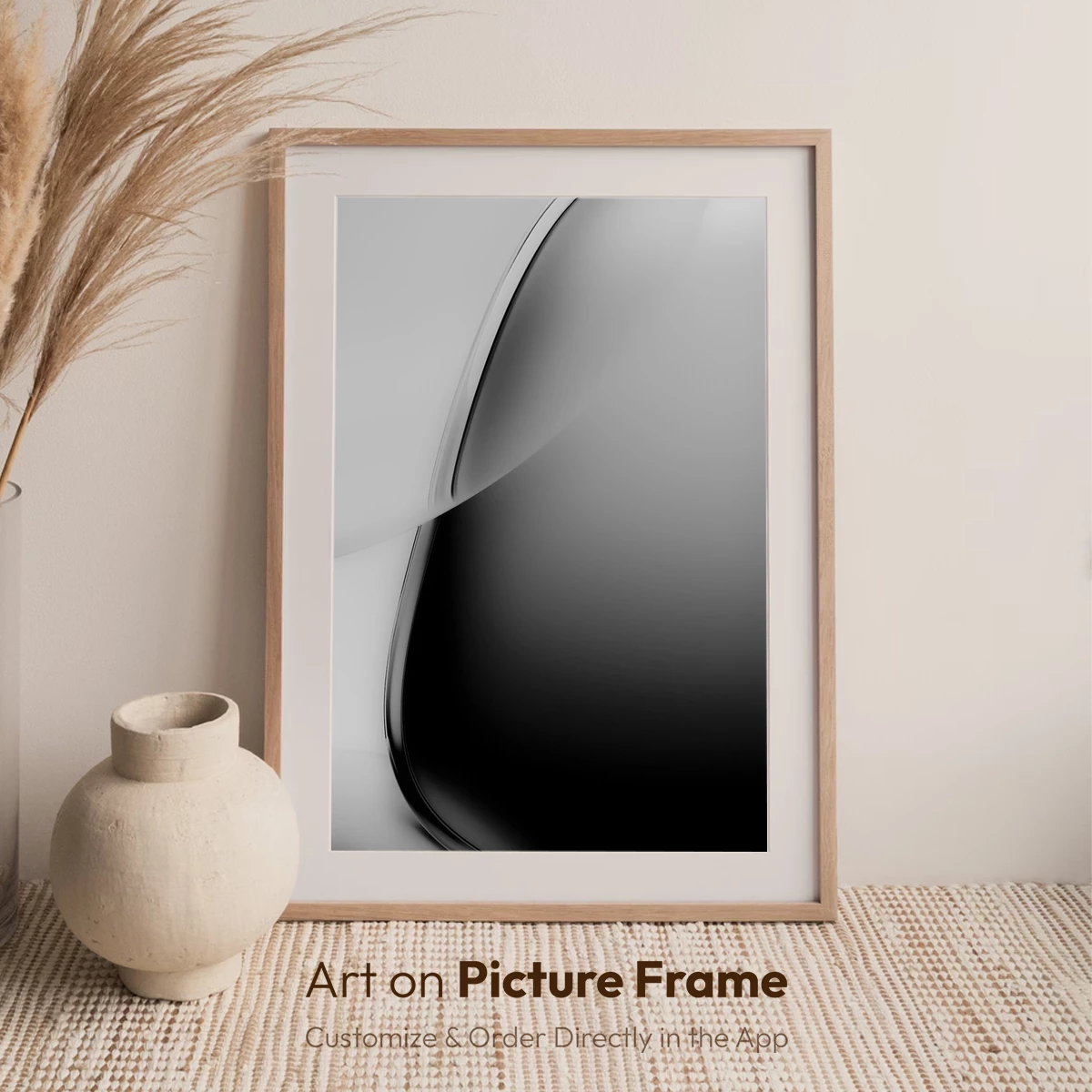 Elegant Curve: Monochrome Minimalism - Image 7