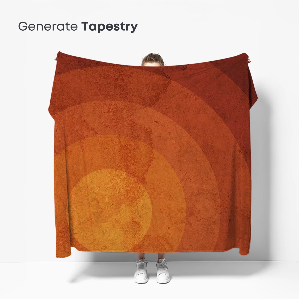 Circles of Eternity: Rustic Orange Harmony - Image 5