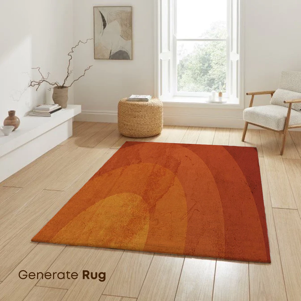 Circles of Eternity: Rustic Orange Harmony - Image 6