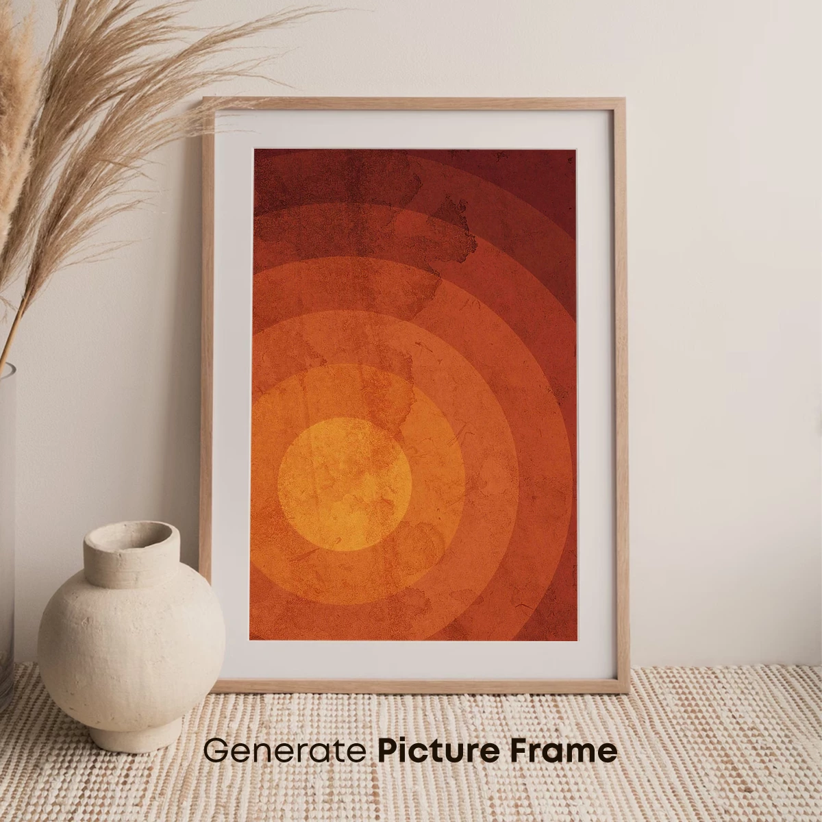 Circles of Eternity: Rustic Orange Harmony - Image 7