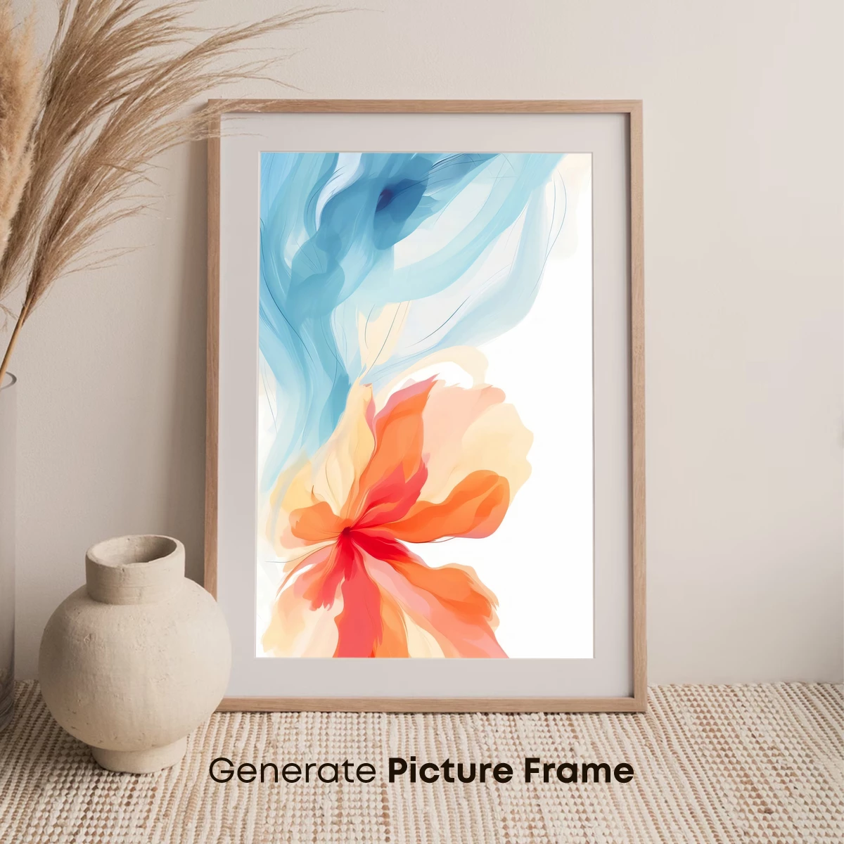 Abstract Blossom: Fusion of Fire and Ice - Image 7