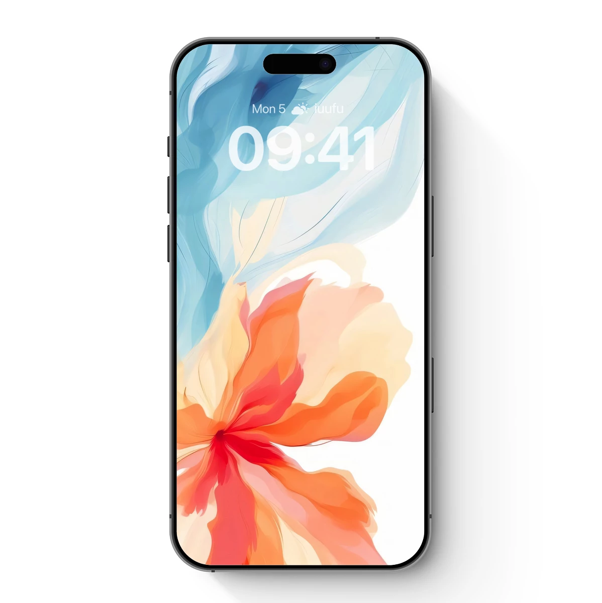 Abstract Blossom: Fusion of Fire and Ice