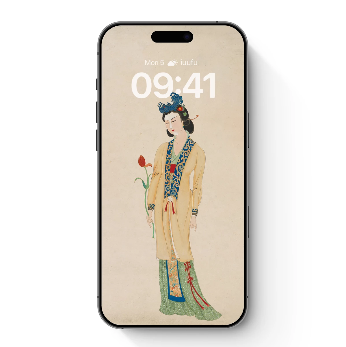 Elegant Dynasty Beauty: Timeless Elegance in Silk and Scroll