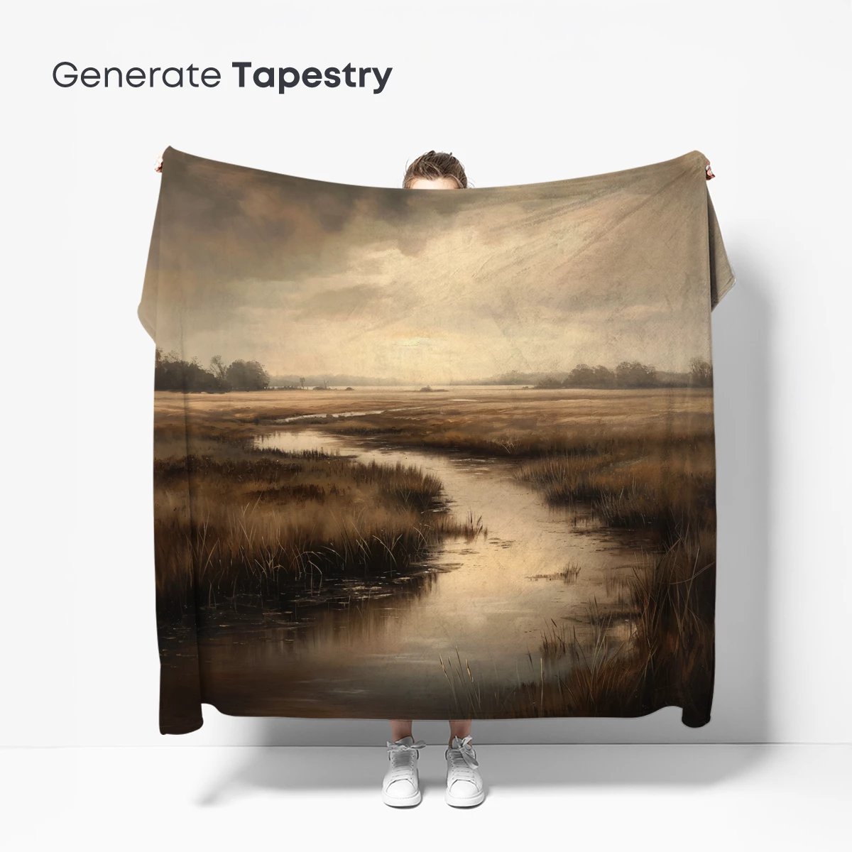 Golden Marsh Twilight: A Serene Wetland Symphony - Image 5