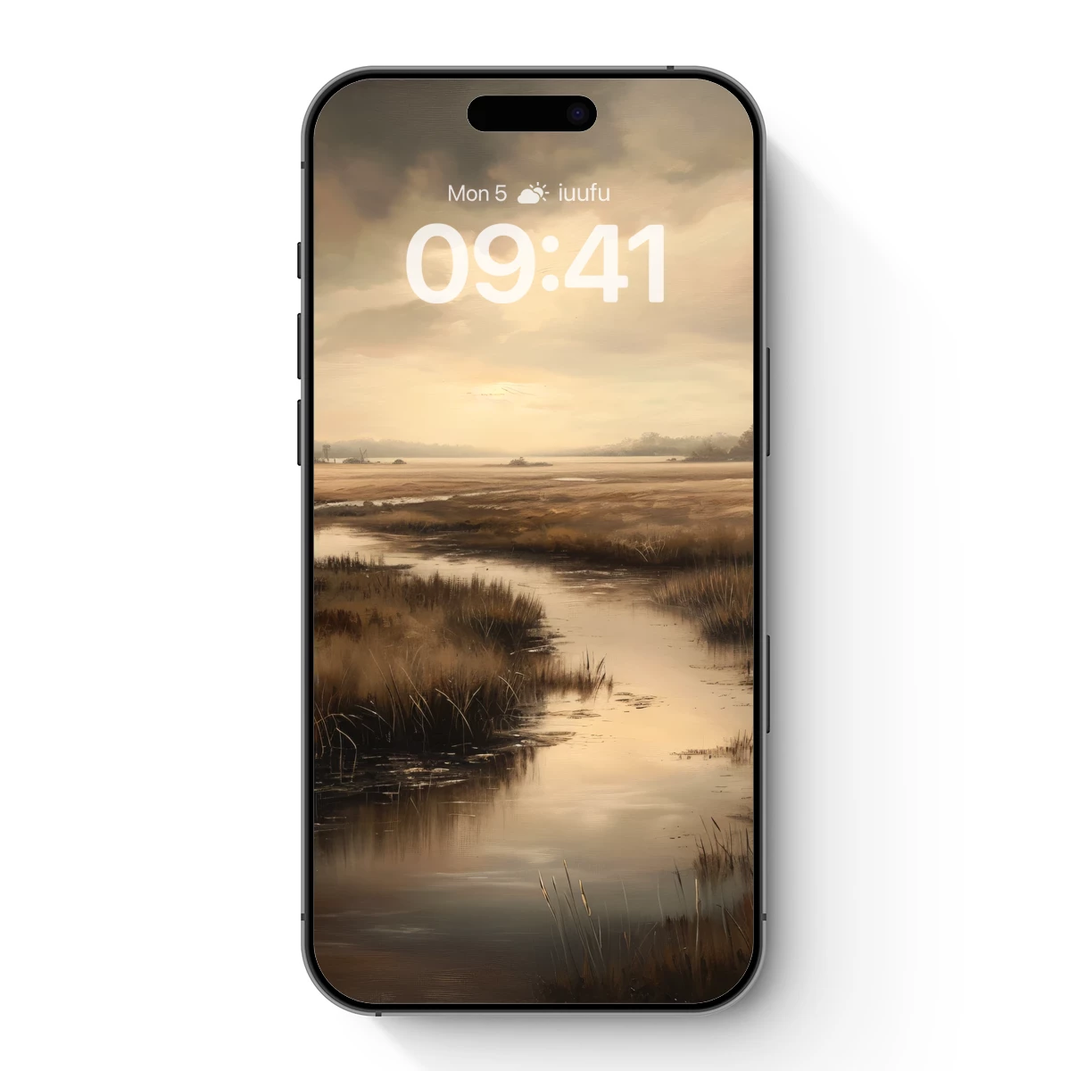 Golden Marsh Twilight: A Serene Wetland Symphony