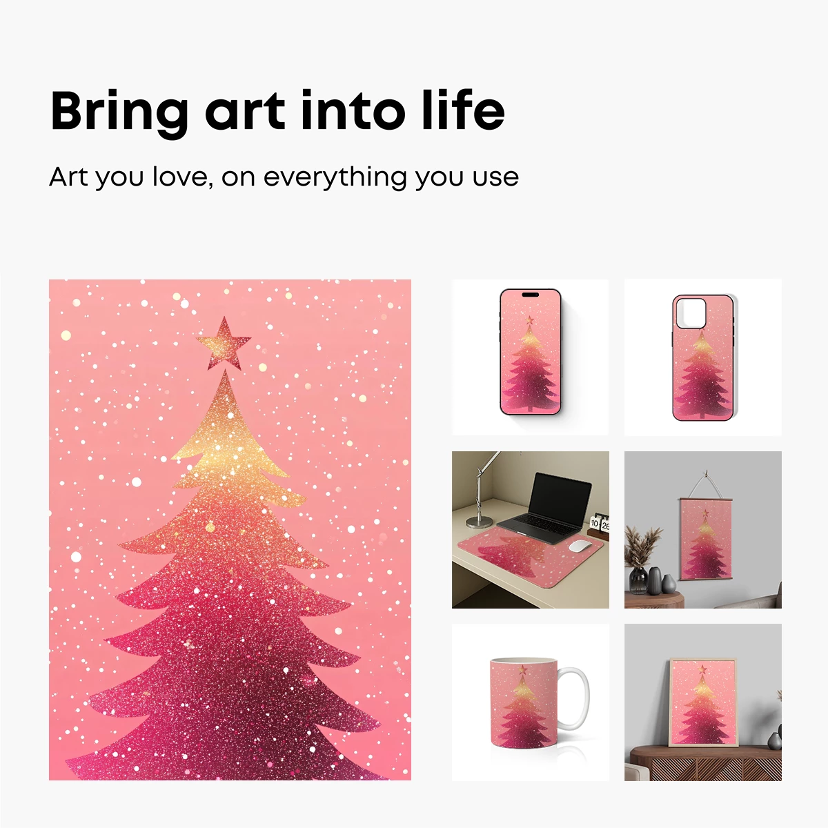 Glittering Gradient Christmas Tree - Image 2