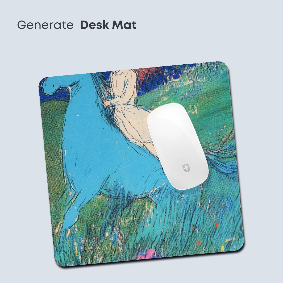 Enchanted Ride: Girl and Unicorn in a Floral Dreamland - Image 4