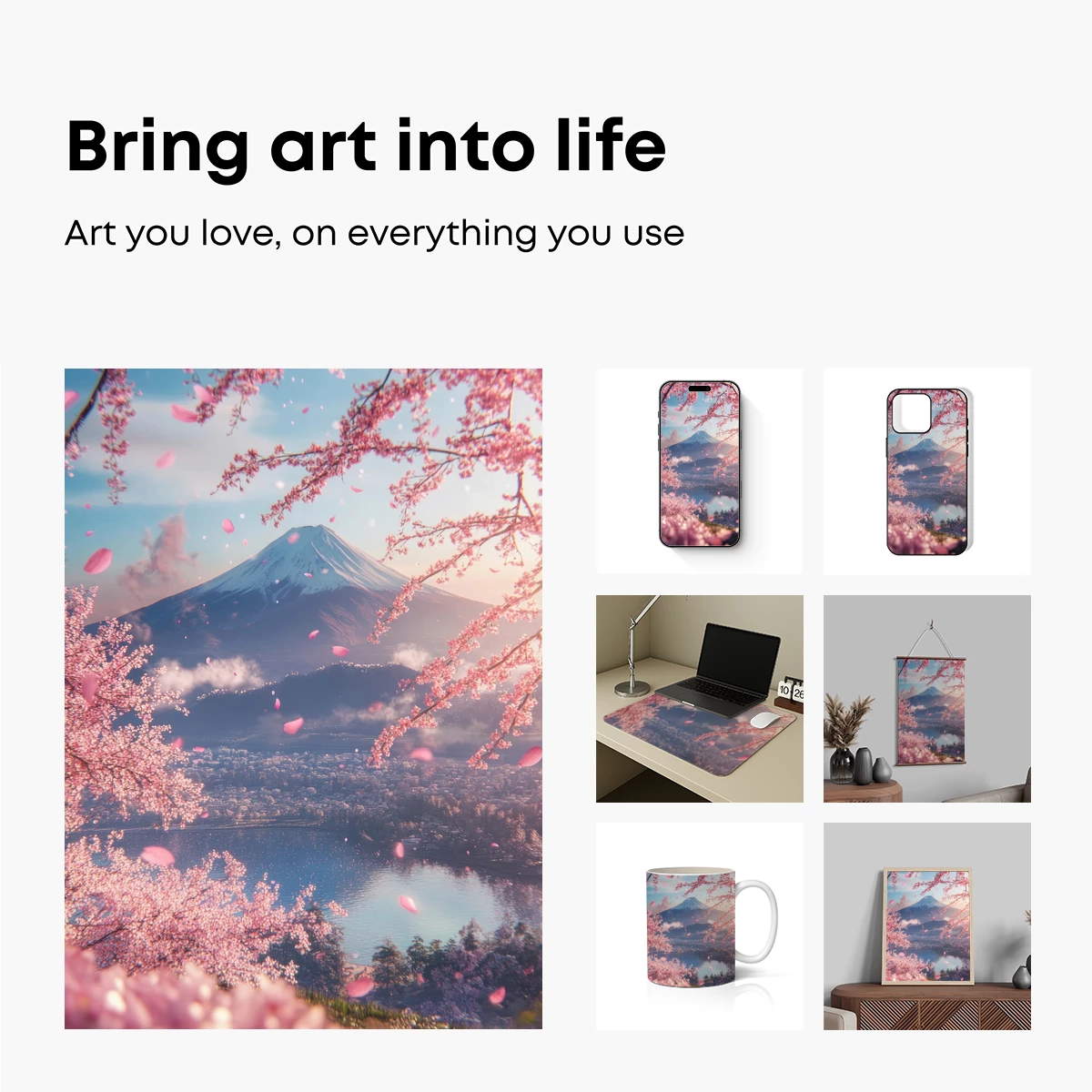 Cherry Blossoms at Mount Fuji: A Dreamy Spring Symphony - Image 2