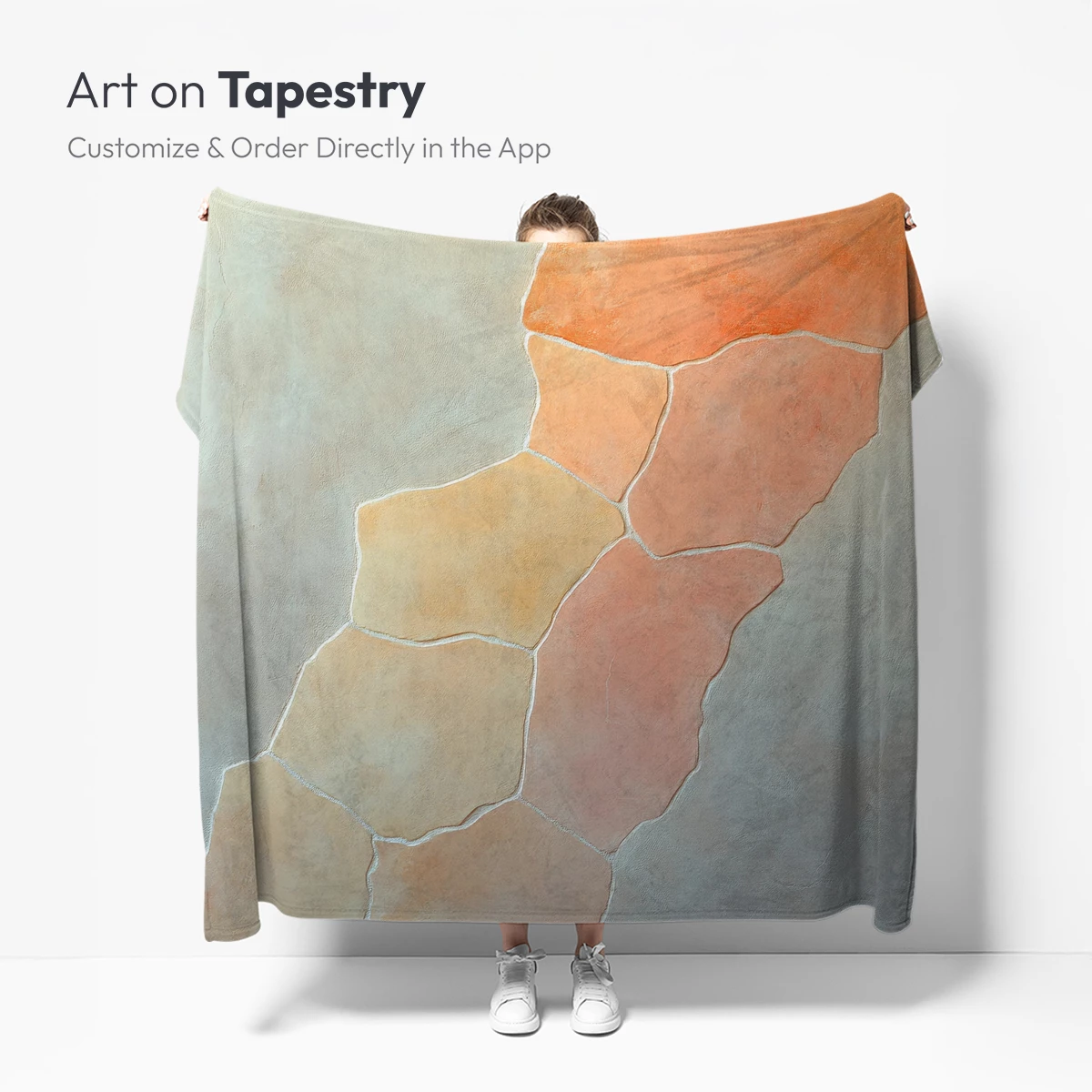 Fractured Terra: Abstract Earth Tones in Geometric Harmony - Image 5