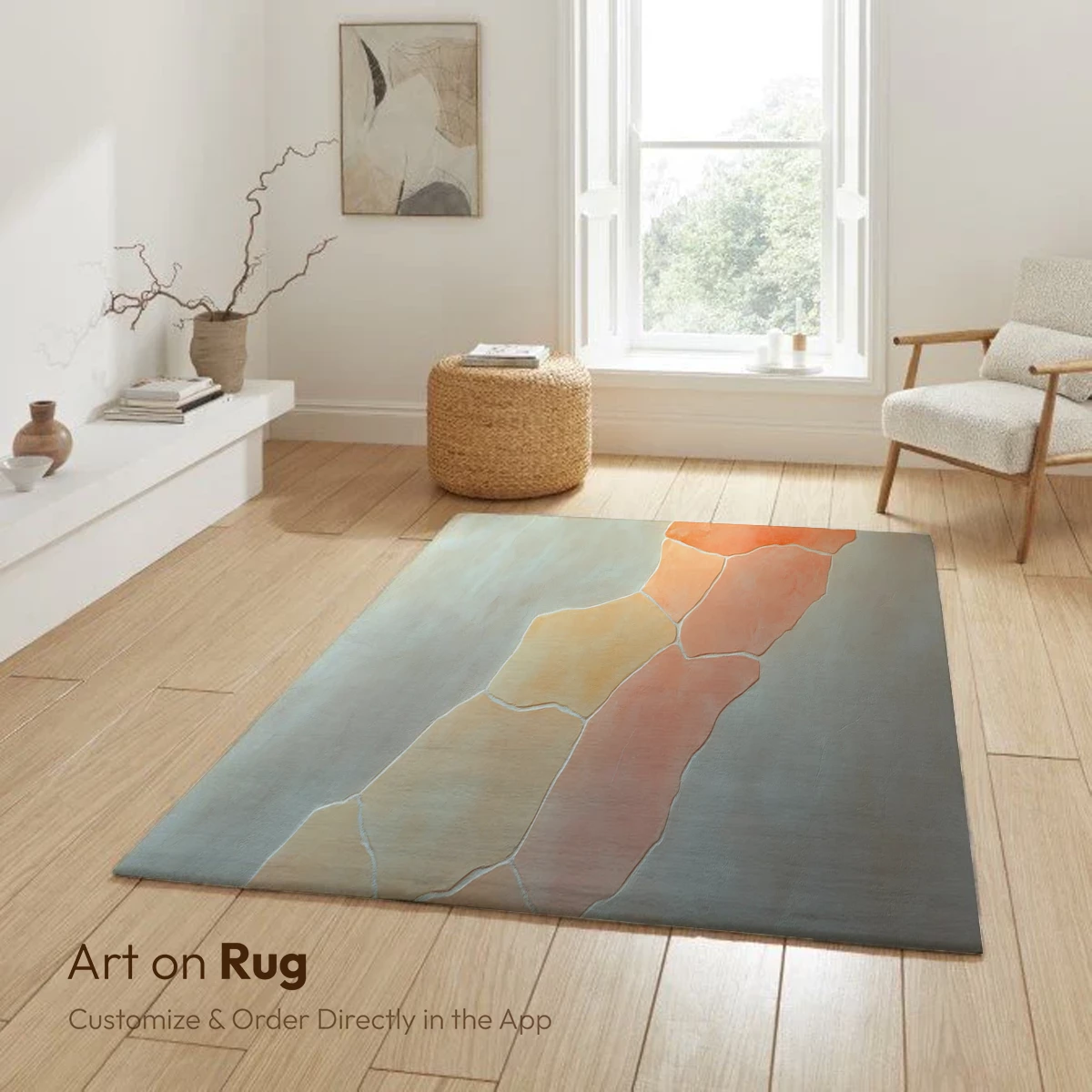 Fractured Terra: Abstract Earth Tones in Geometric Harmony - Image 6