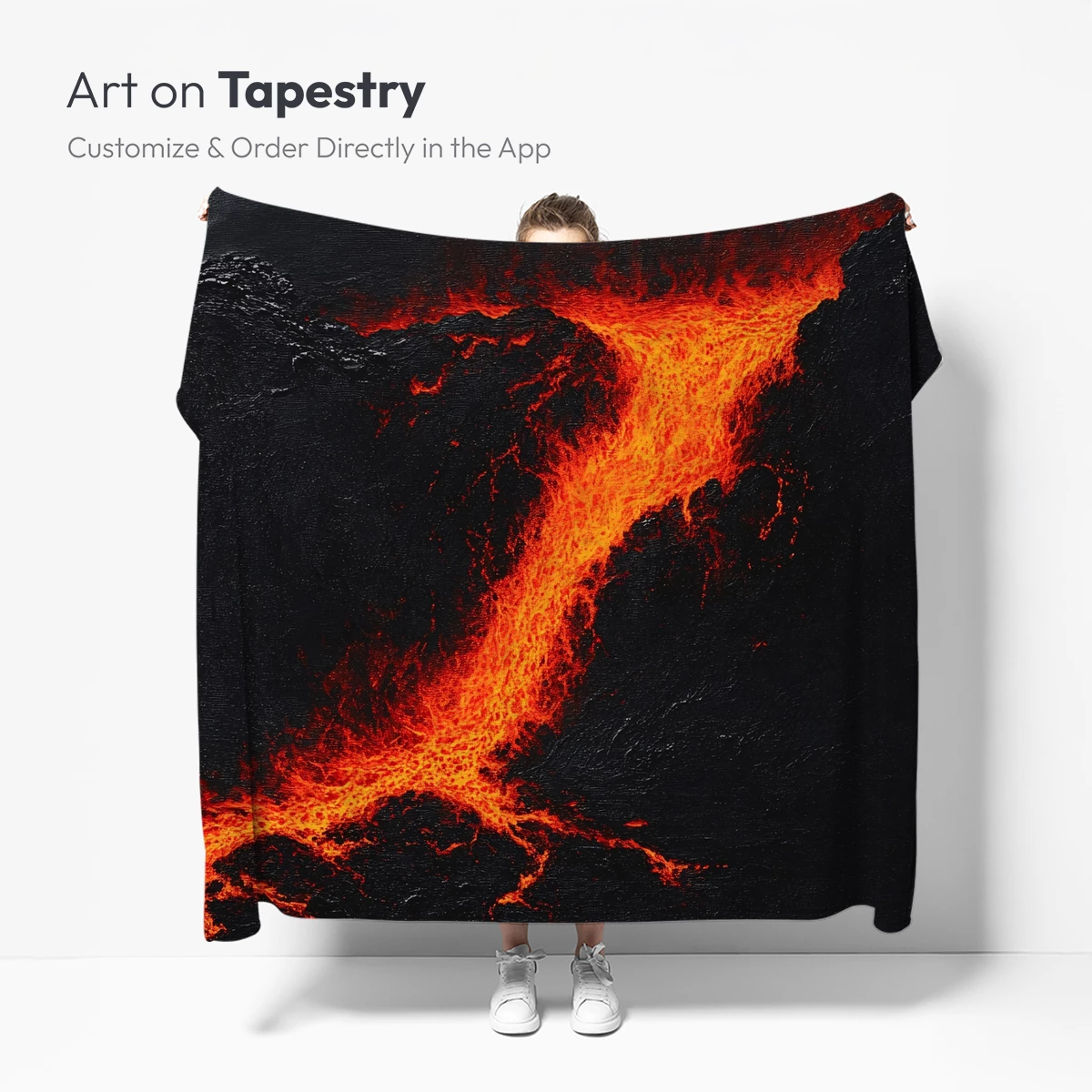 Lava Cascade: Fiery Flow in Darkness - Image 5